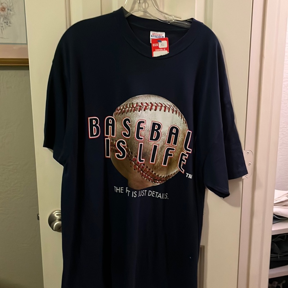 Hanes Mens Baseball is Life T-Shirt